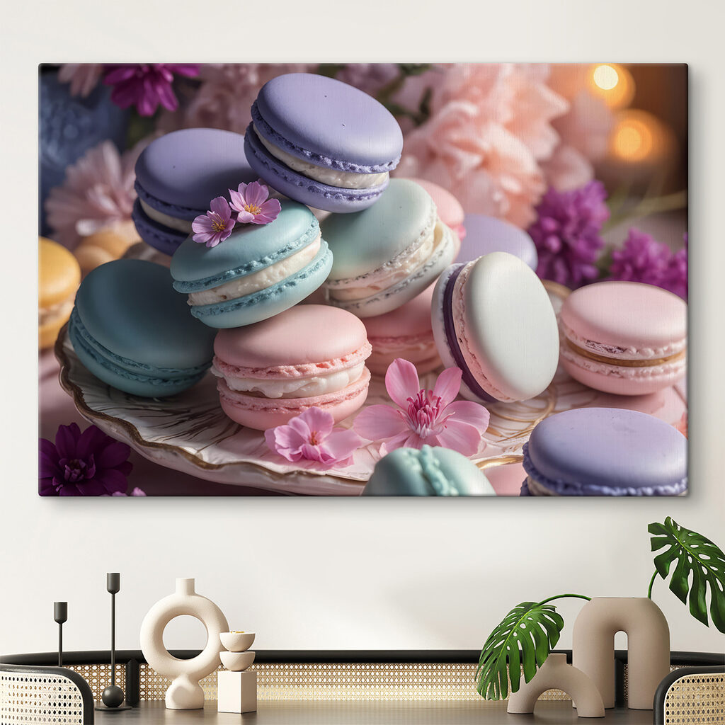 Macarons et fleurs lilas — intérieur 1