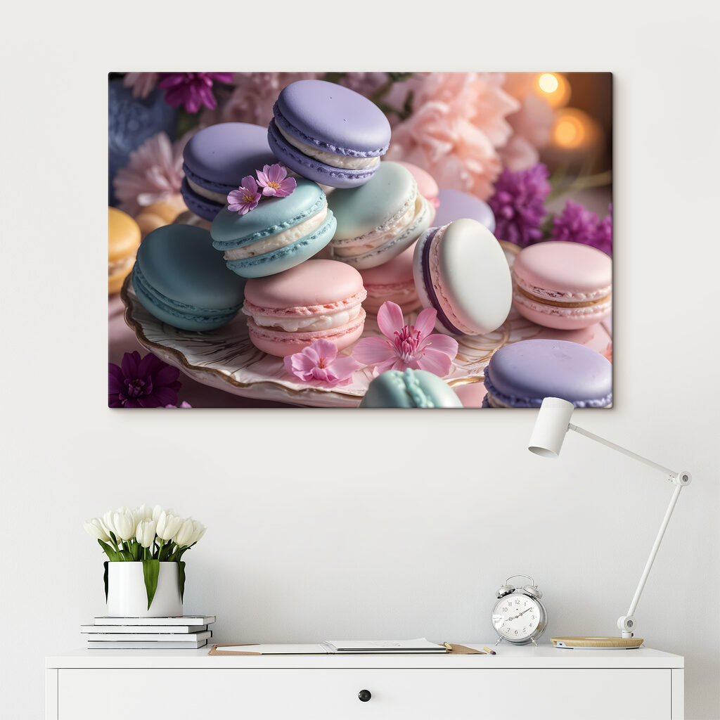 Macarons et fleurs lilas — intérieur 2