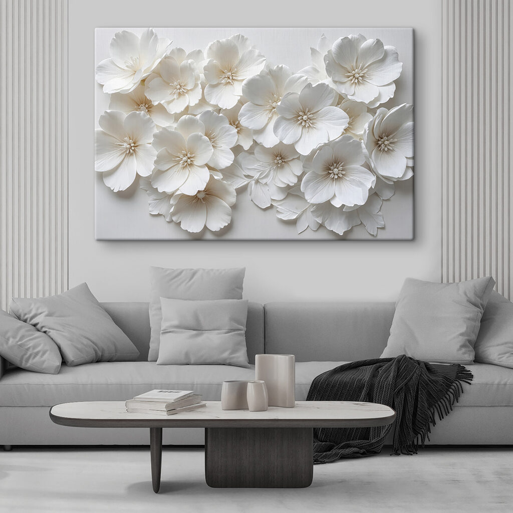 Nuage de fleurs dans un intérieur