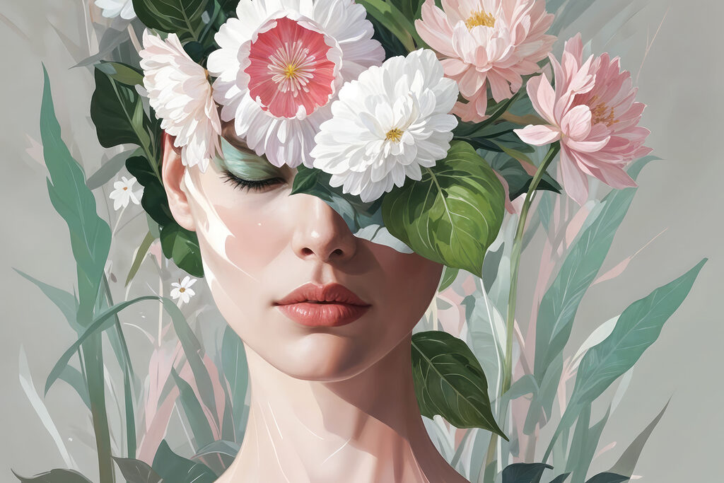 Jardin d’été en couronne — motif complet