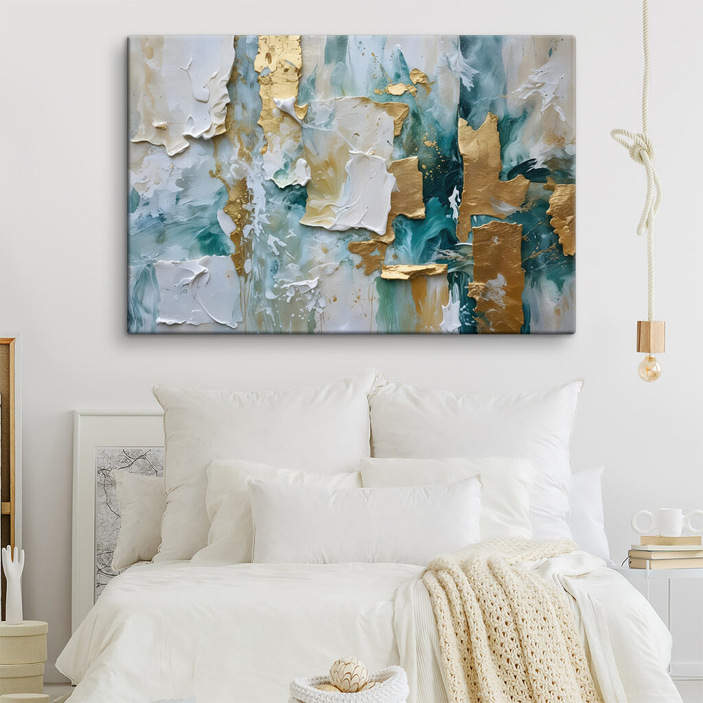 Turquoise aux accents dorés — intérieur 1
