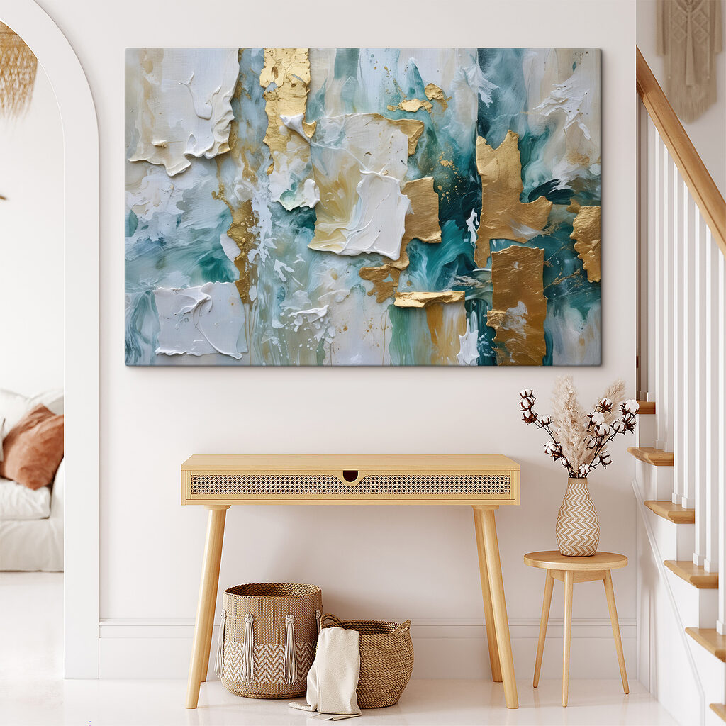 Turquoise aux accents dorés — intérieur 2