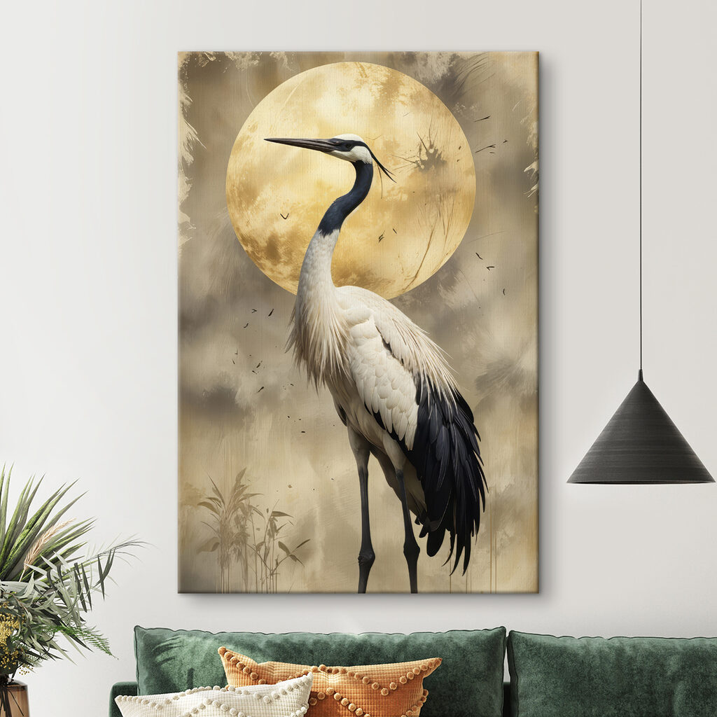Grue et lune dorée — intérieur 2