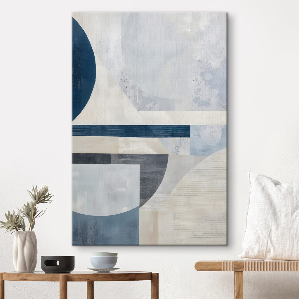 Arcs bleus, blanc craie — intérieur 1