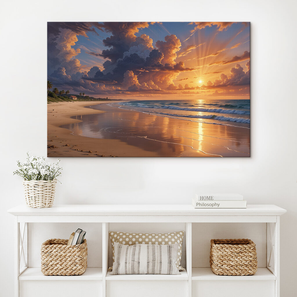 Crépuscule sur la plage — intérieur 1