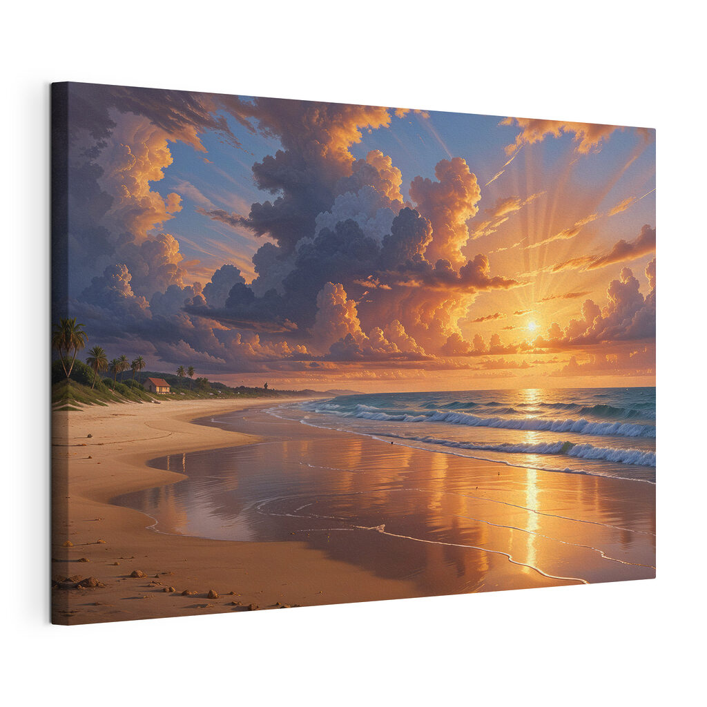 Crépuscule sur la plage — vue du produit