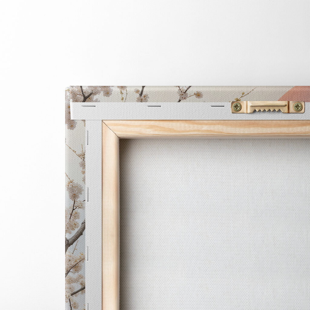 Grues et branches fleuries — dos