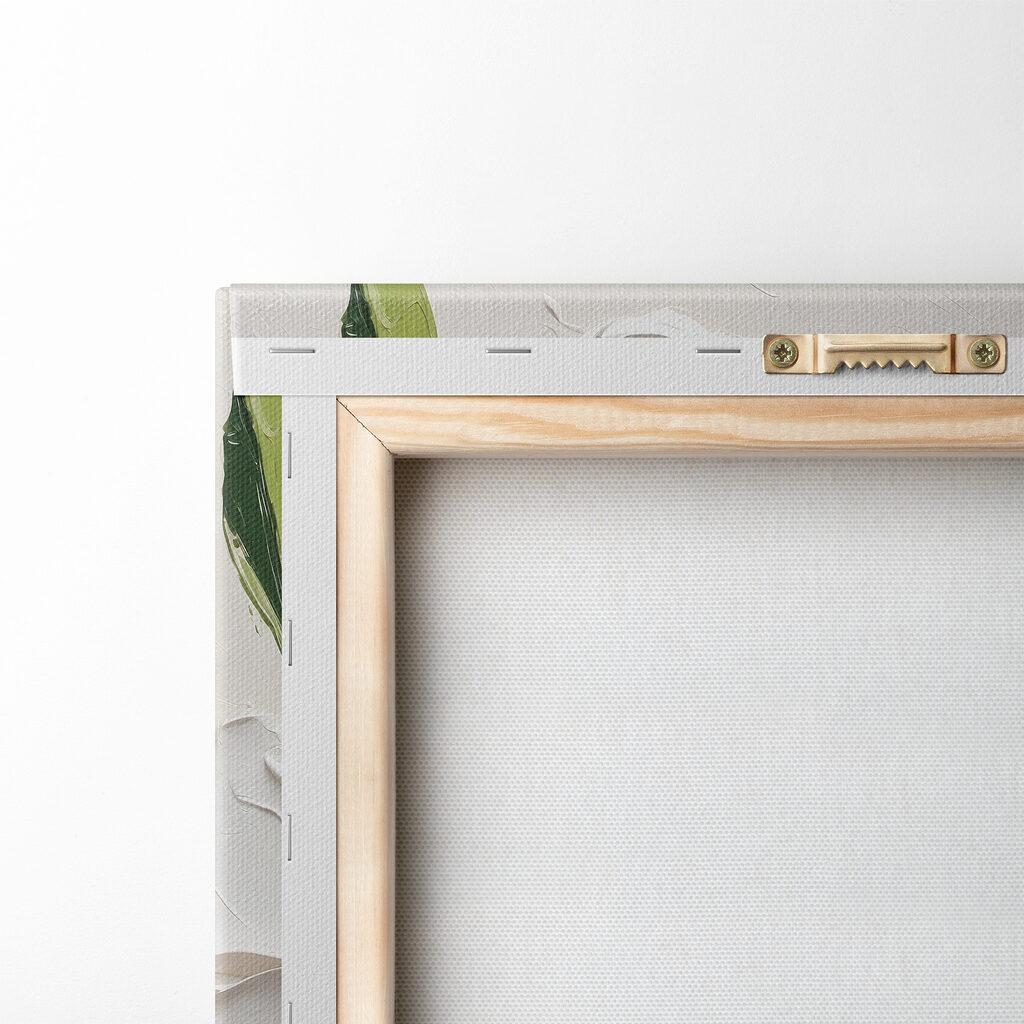 Fleur blanche, touches vertes — dos