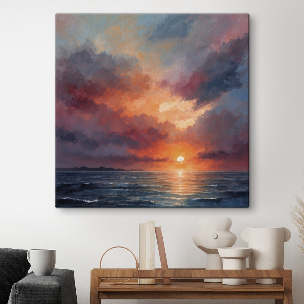Couchant aux nuages violets — intérieur 2