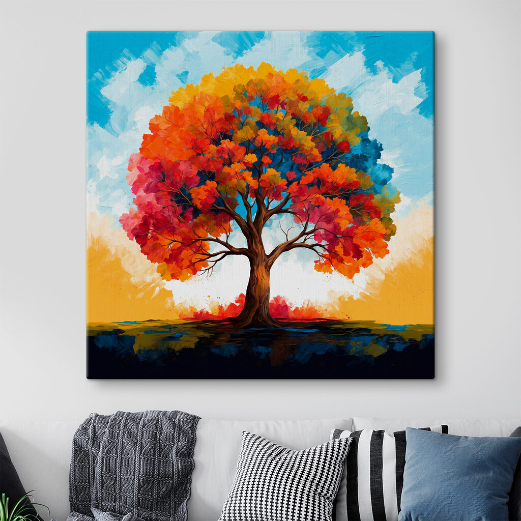 Arbre aux couleurs d’automne — intérieur 1