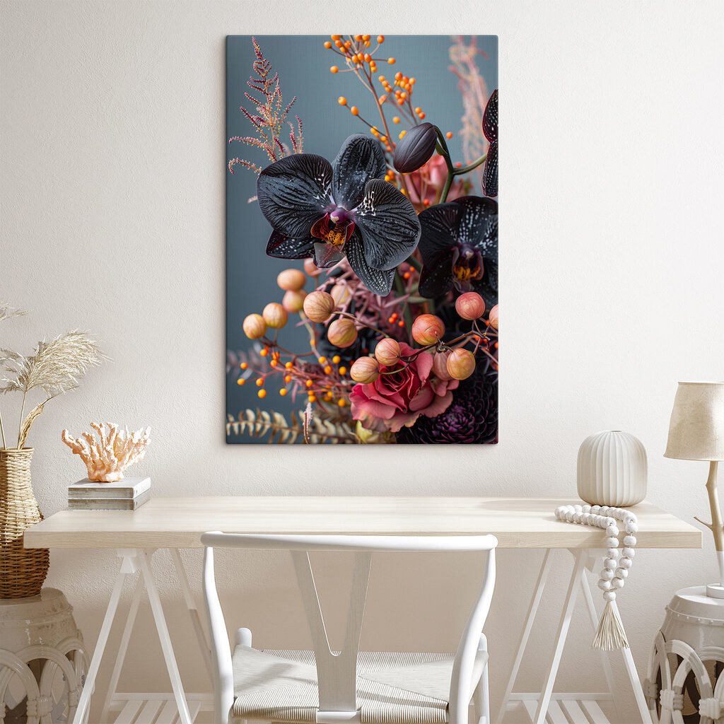 Orchidée noire et baies — intérieur 3