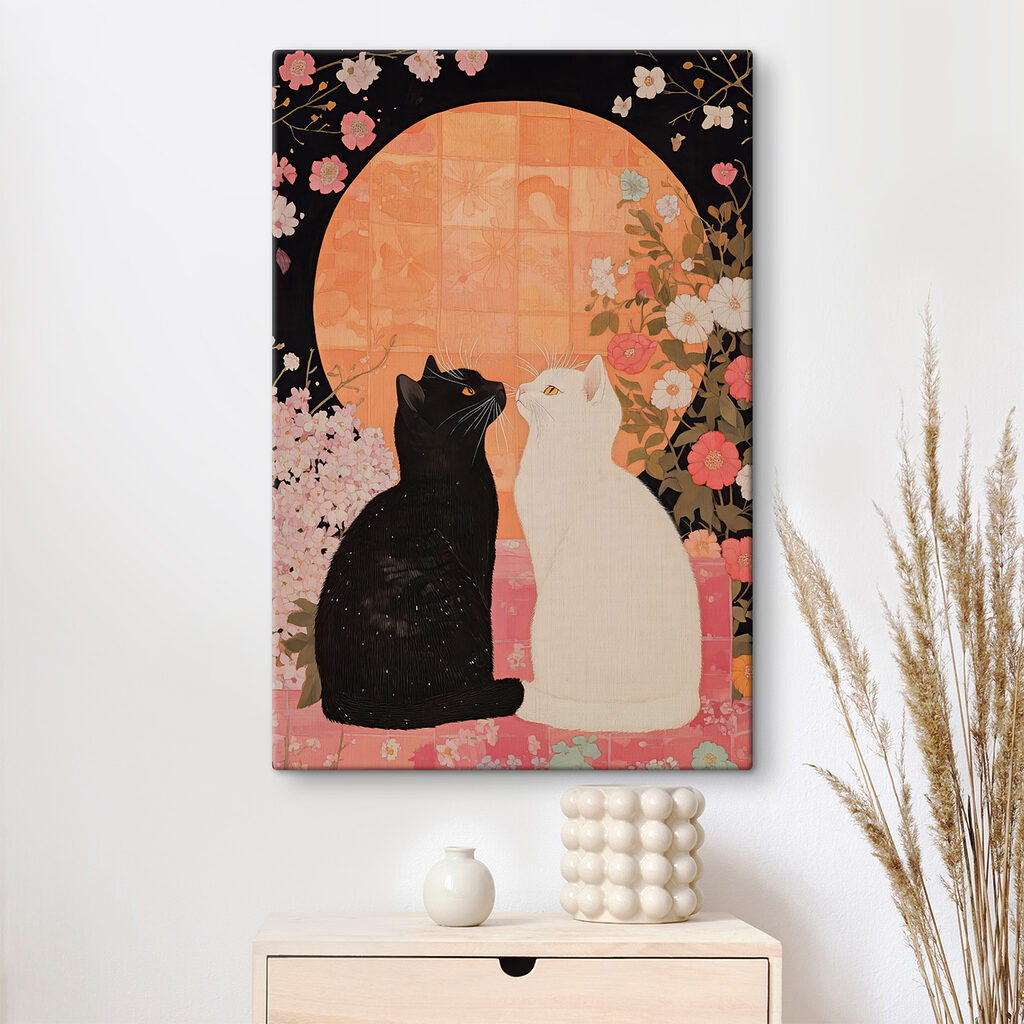 Chats sous les fleurs — intérieur 1