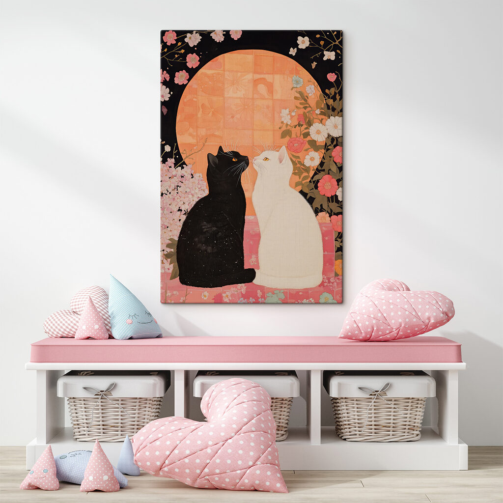 Chats sous les fleurs — intérieur 3