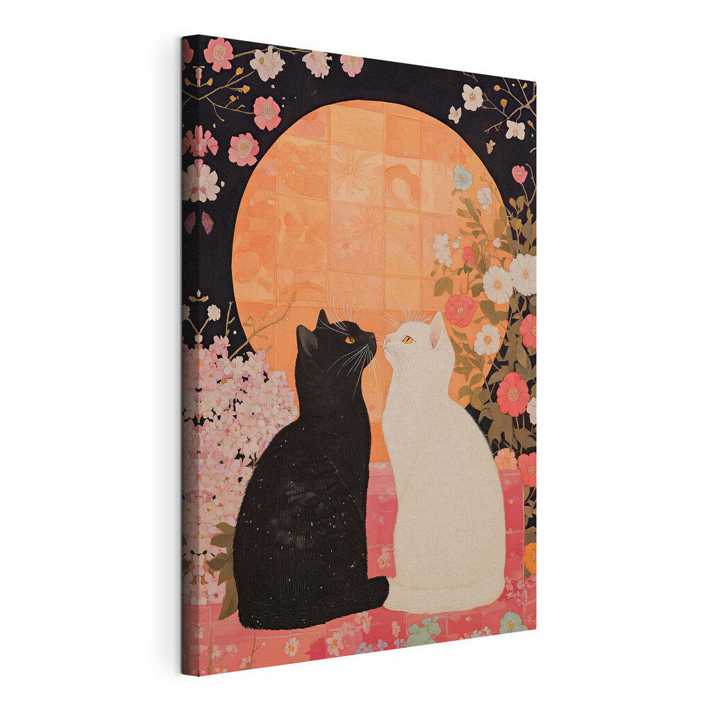 Chats sous les fleurs — vue du produit