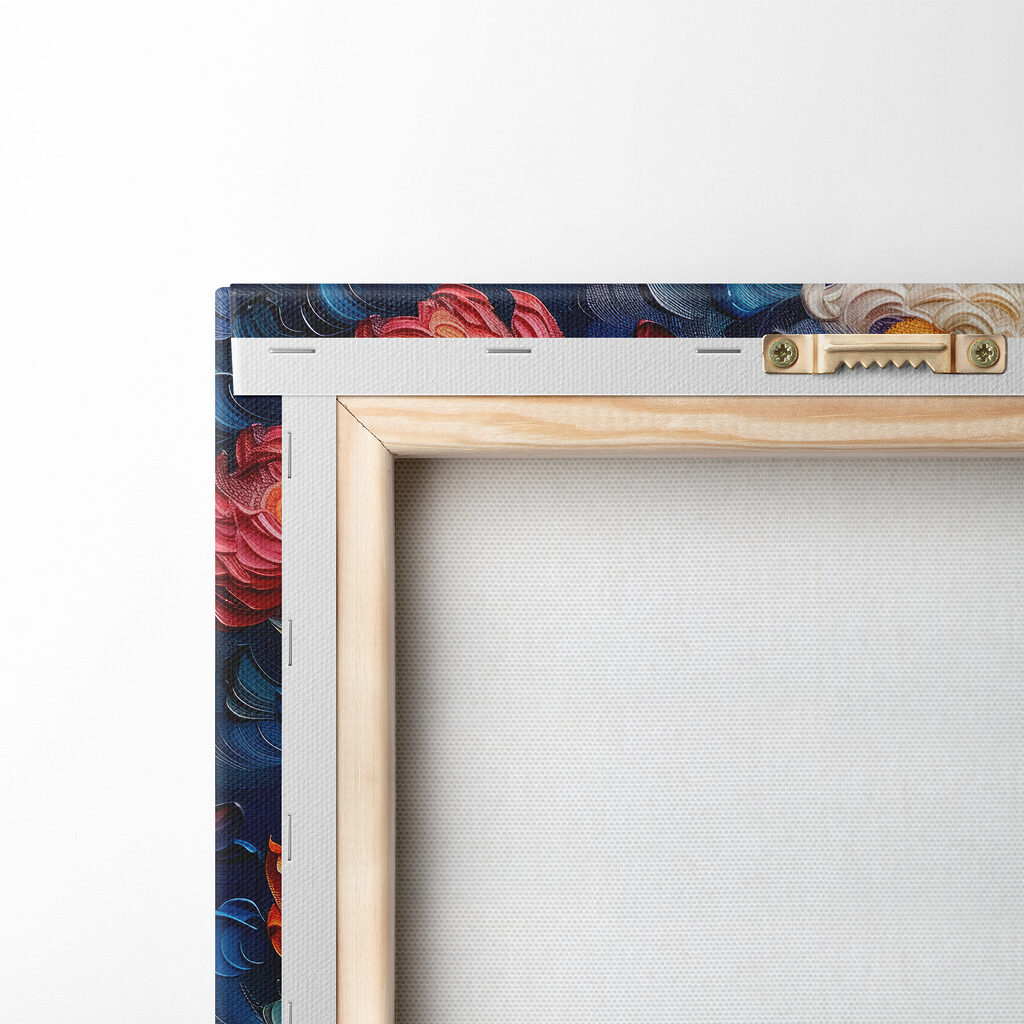 Fleurs en touches épaisses — dos