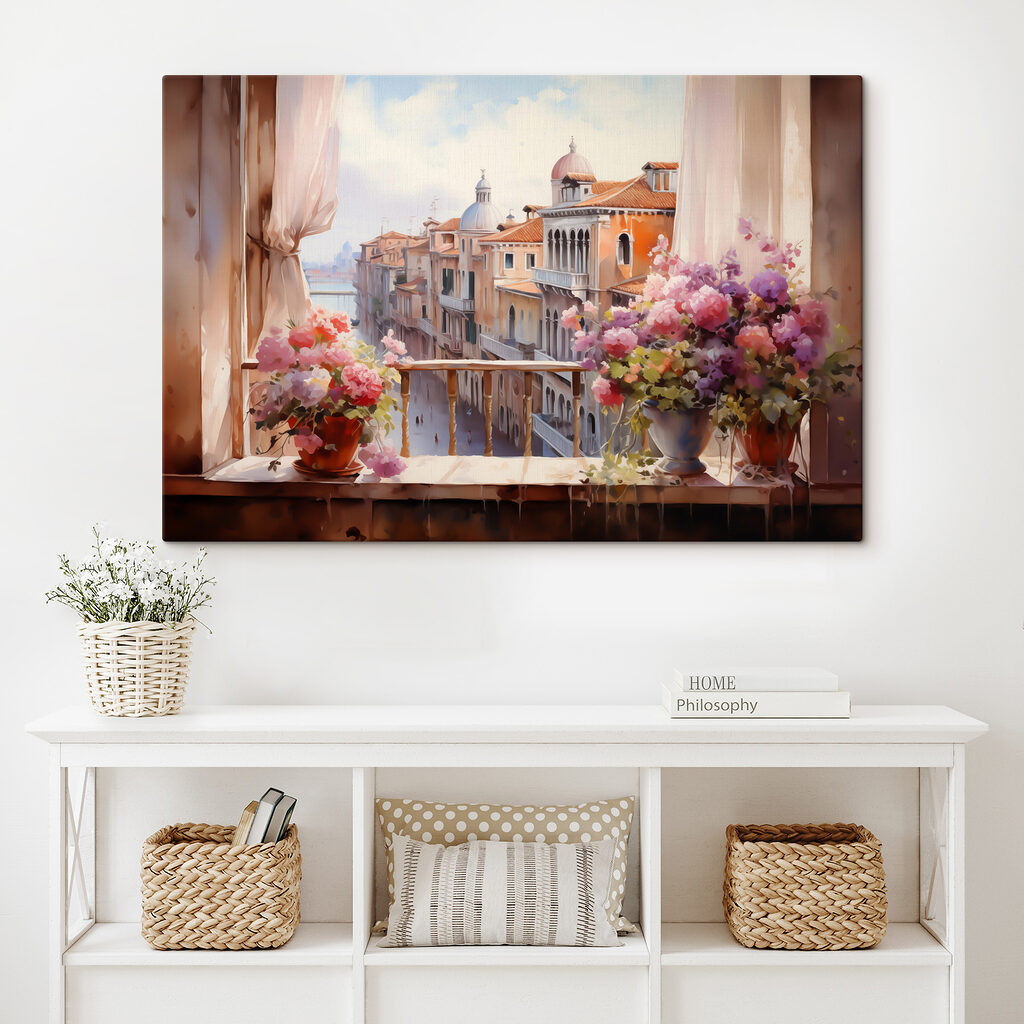 Fleurs au-dessus des toits — intérieur 1