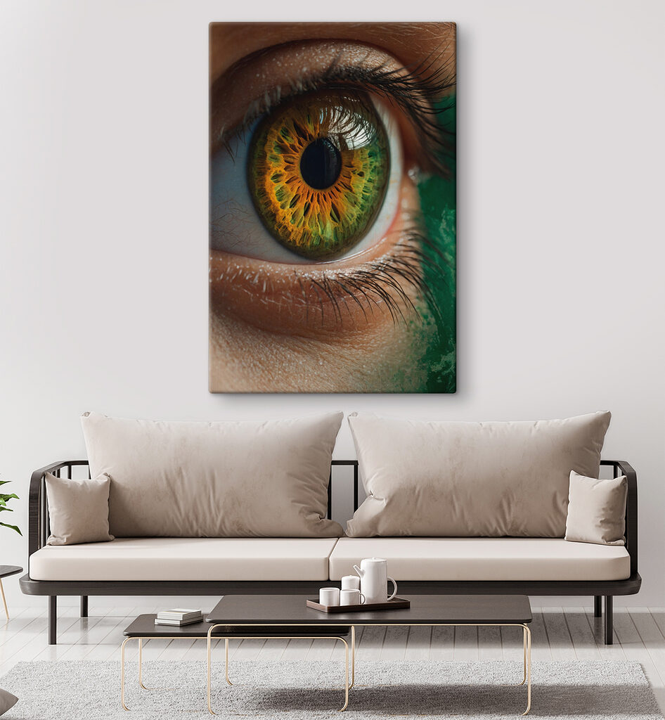 Œil vert doré — intérieur 2