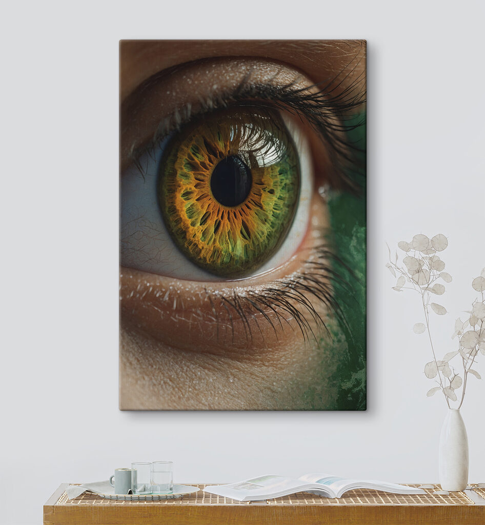 Œil vert doré — intérieur 1