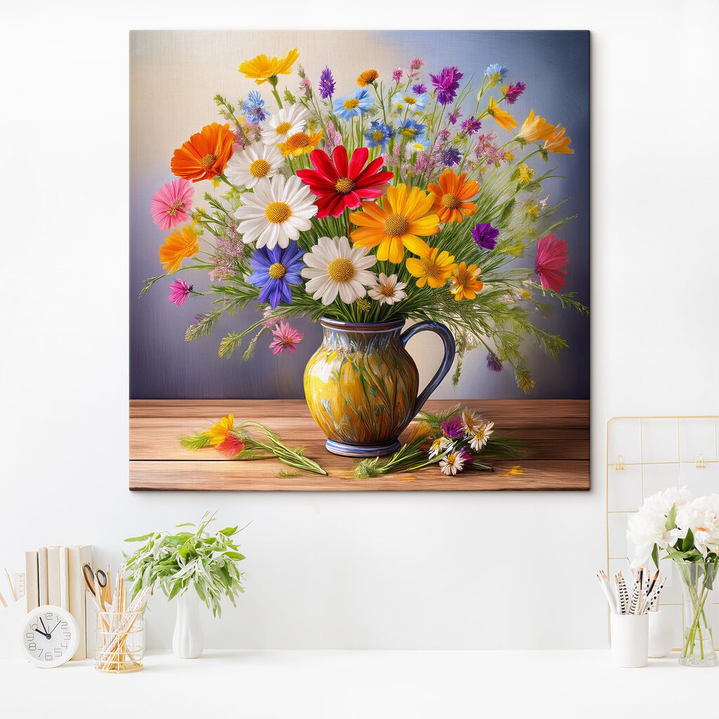Bouquet d’été au pichet — intérieur 4