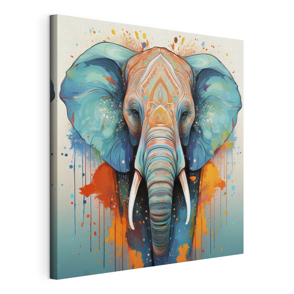 Éléphant aux fines arabesques — vue du produit