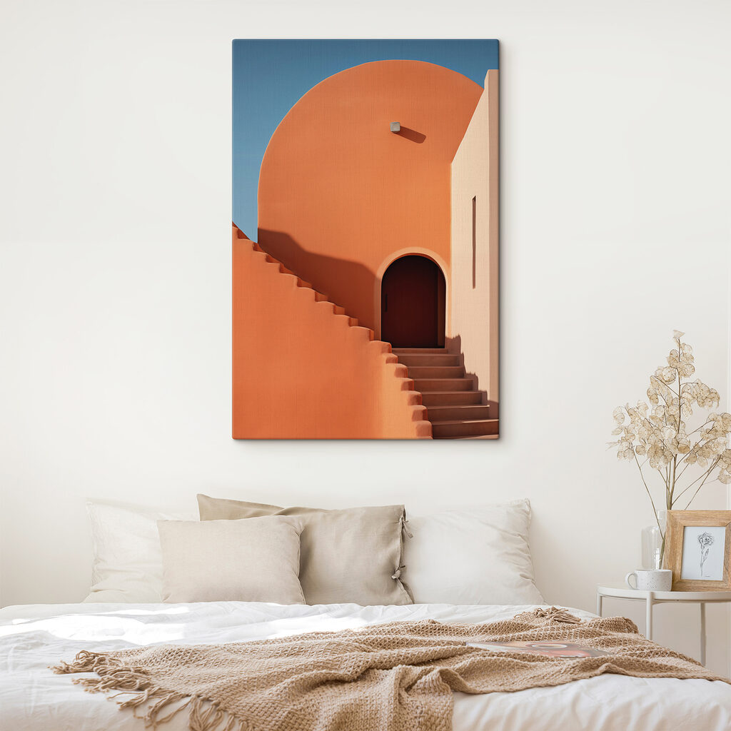 Escalier couleur terre cuite — intérieur 2