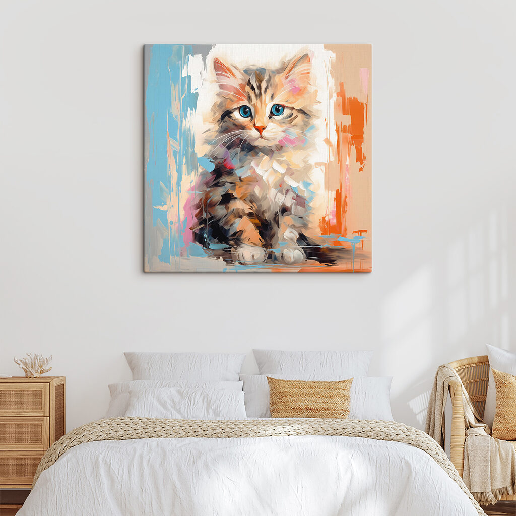 Chaton en éclats clairs — intérieur 2