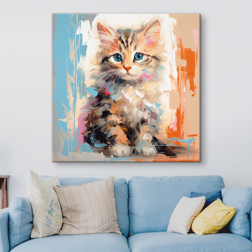 Chaton en éclats clairs — intérieur 1