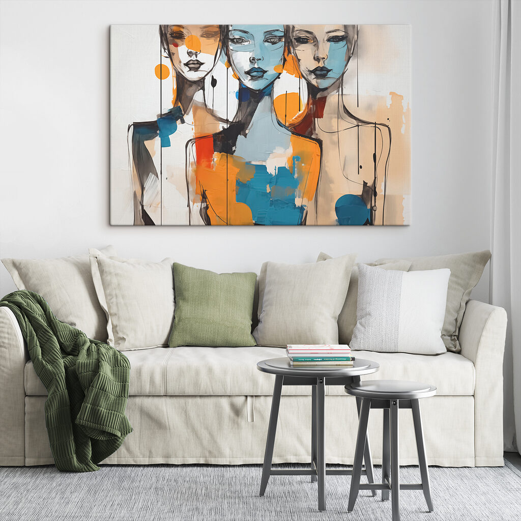 Trois visages en couleurs — intérieur 2