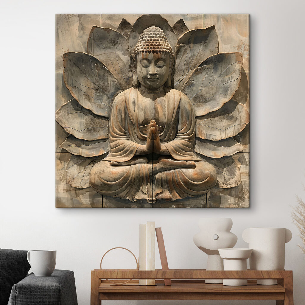 Bouddha devant le lotus — intérieur 1