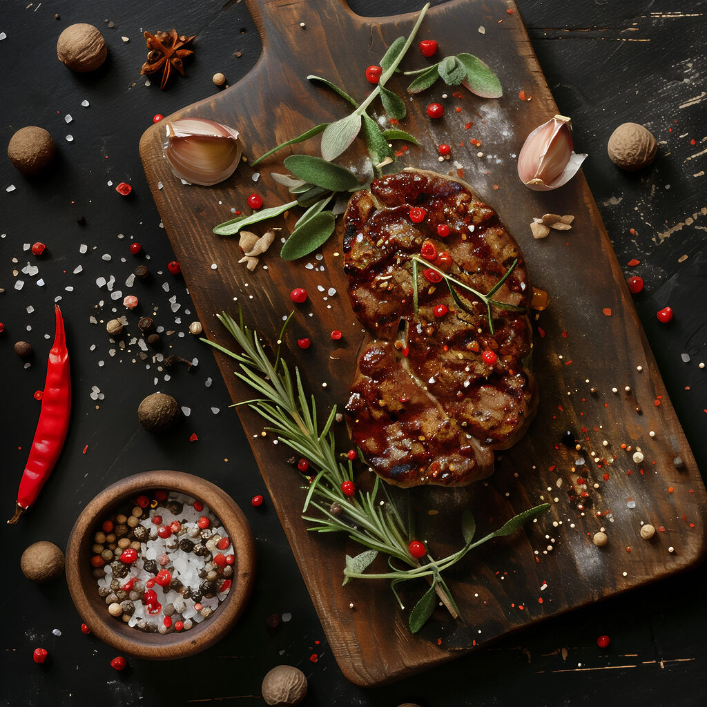 Steak aux herbes — motif complet