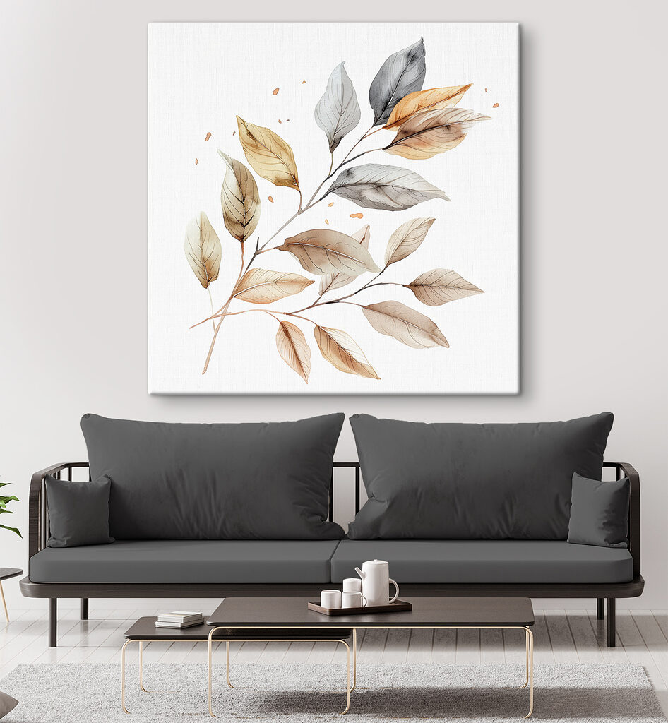 Feuillage sable à l’aquarelle — intérieur 2