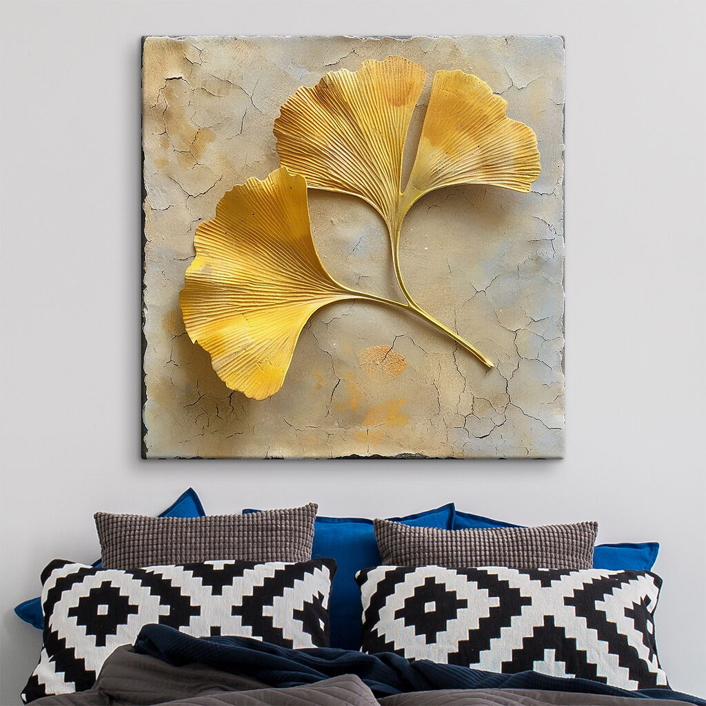 Deux feuilles jaune d’or — intérieur 1