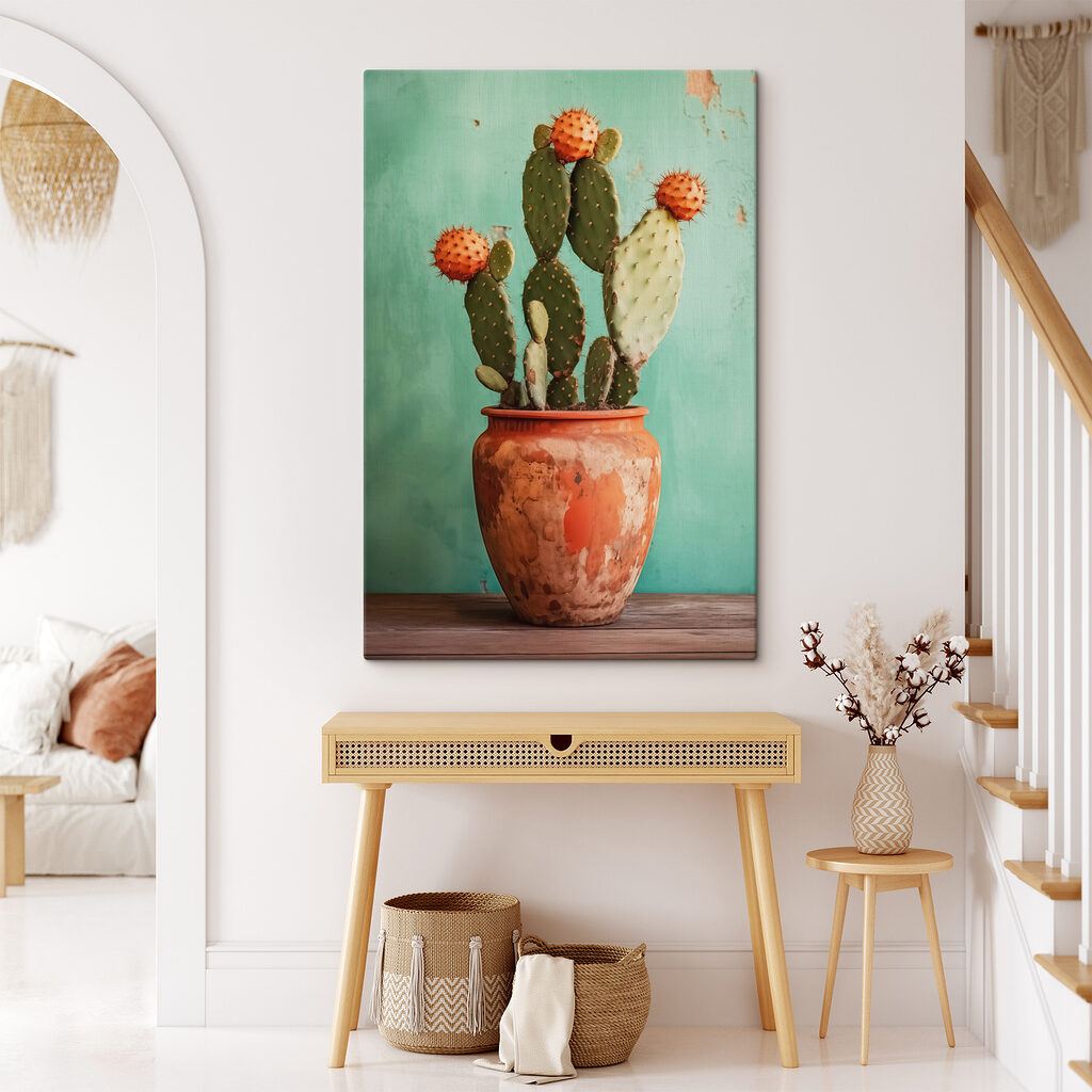 Cactus en pot terracotta — intérieur 2