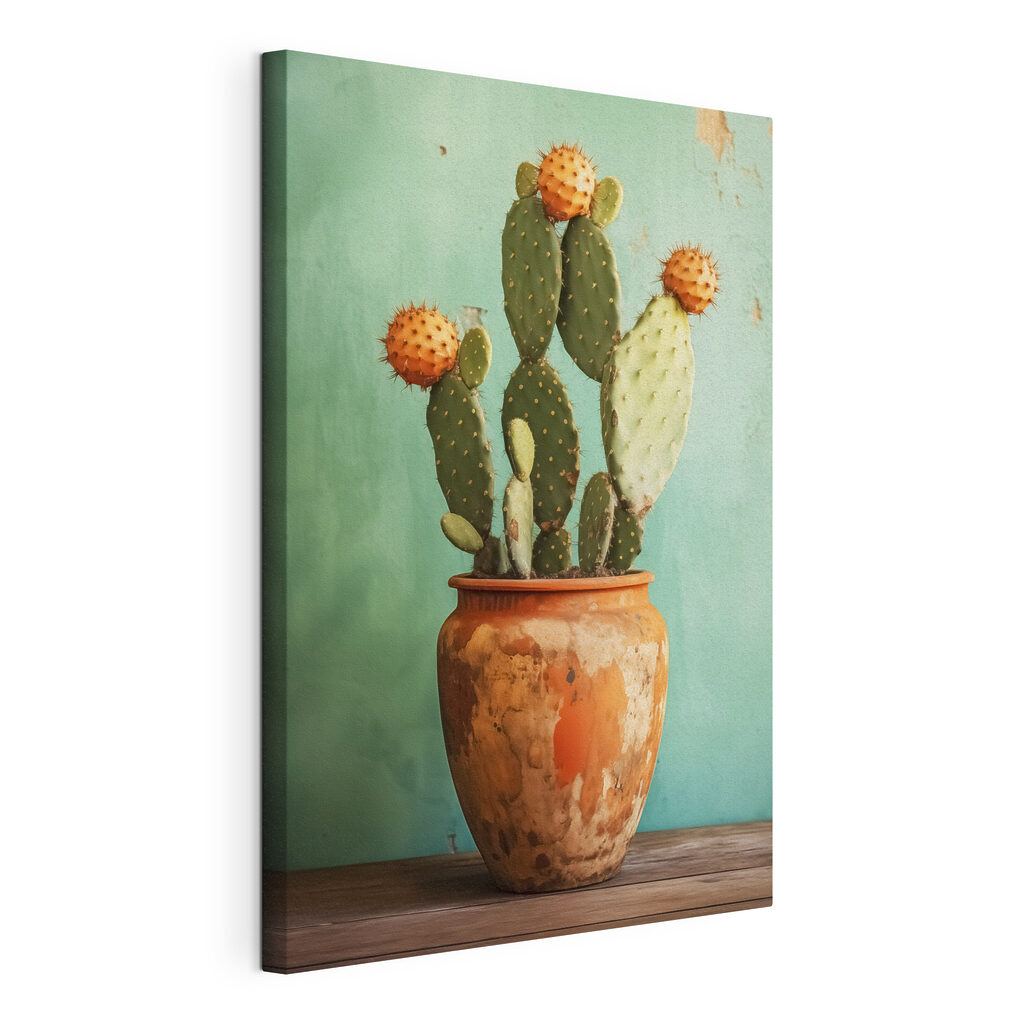 Cactus en pot terracotta — vue du produit