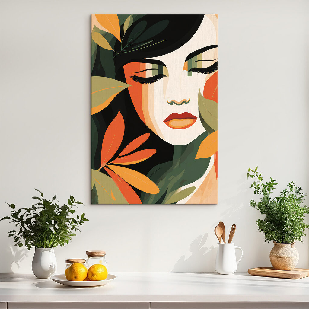 Yeux clos, feuilles d’automne — intérieur 1