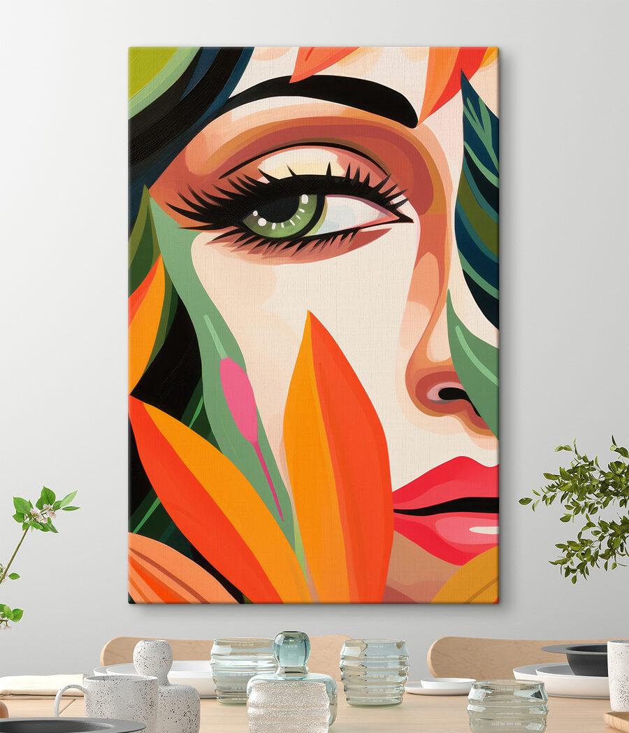 Regard dans le feuillage — intérieur 1