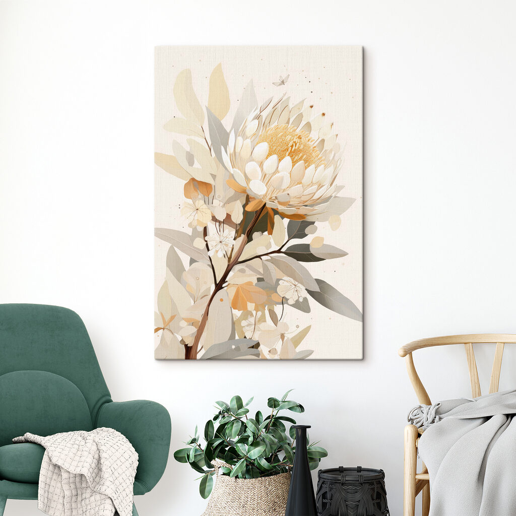 Branche de protéa jaune — intérieur 2