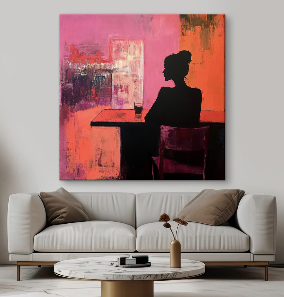 Silhouette et son verre — intérieur 3