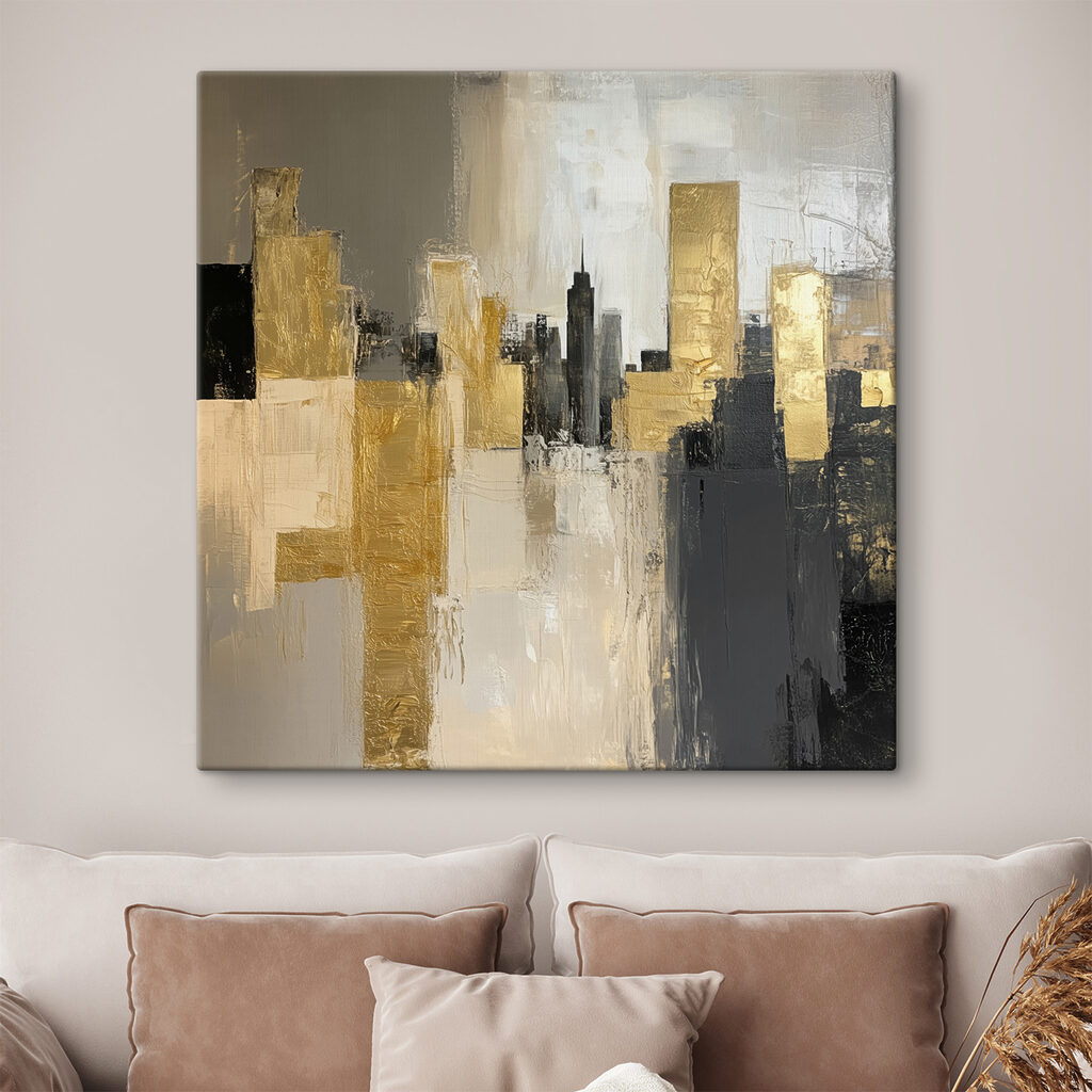 Skyline gris et or — intérieur 3