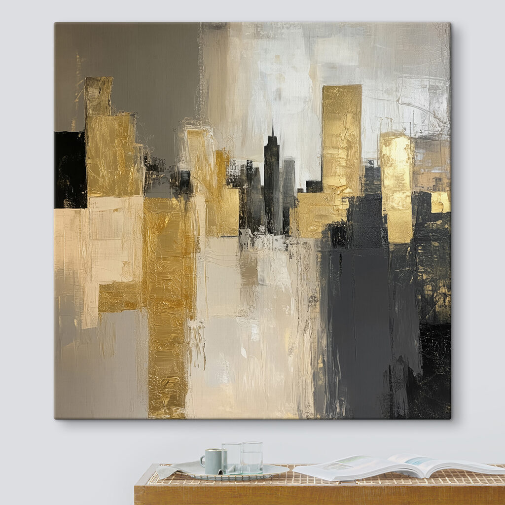 Skyline gris et or — intérieur 4