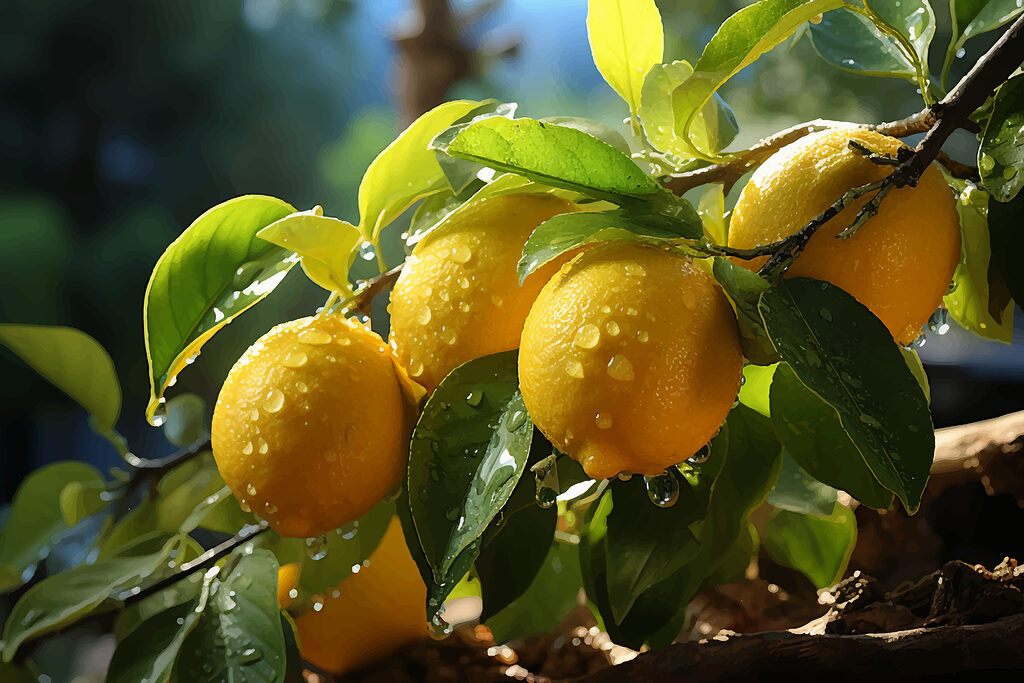 Citrons au soleil — motif complet