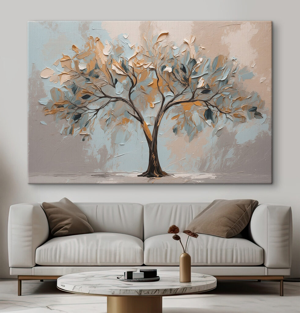 Arbre aux tons pâles — intérieur 1
