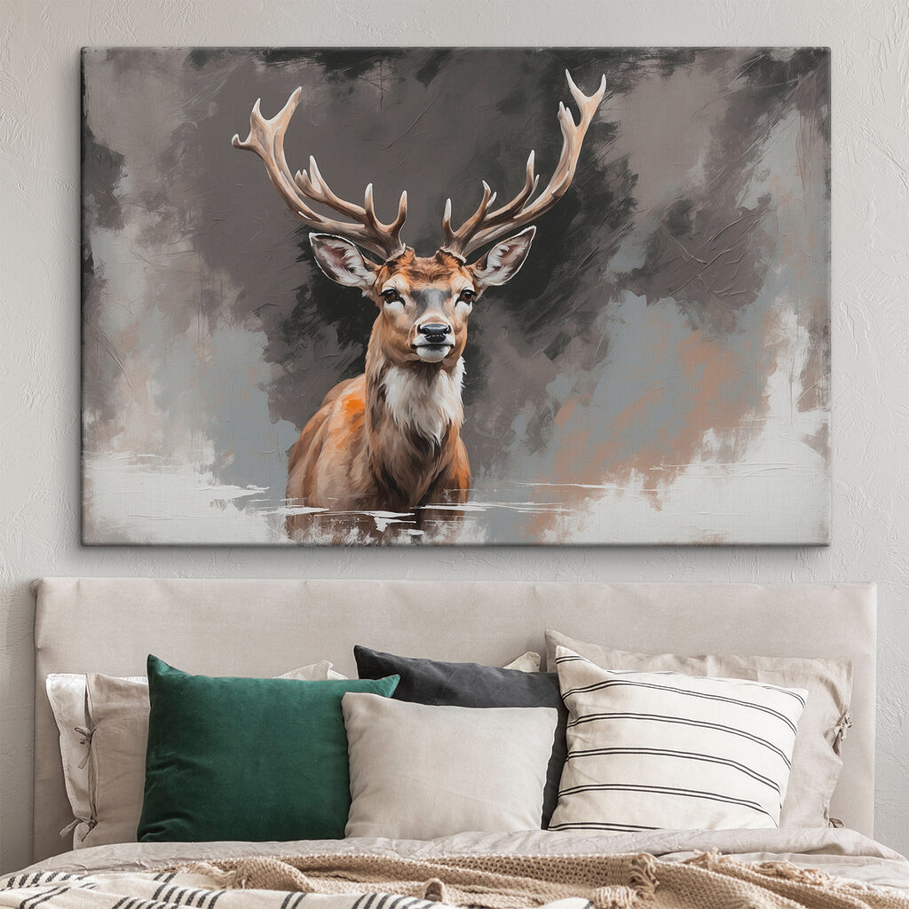 Cerf aux tons feutrés — intérieur 1