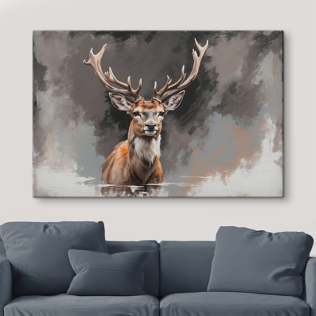 Cerf aux tons feutrés — intérieur 2