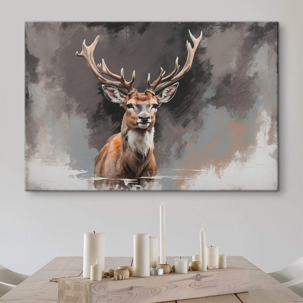 Cerf aux tons feutrés — intérieur 3
