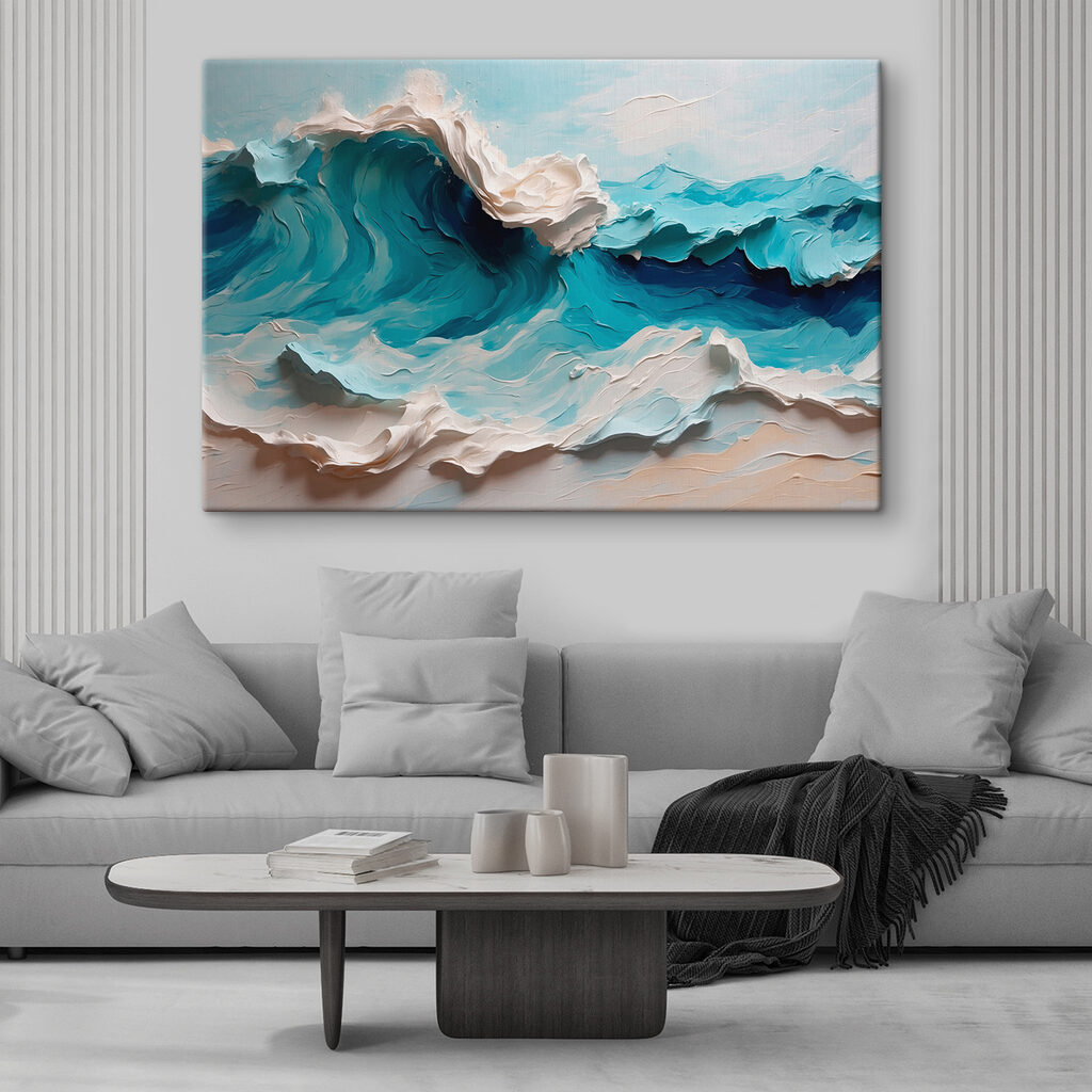 Vague turquoise qui s’enroule — intérieur 2