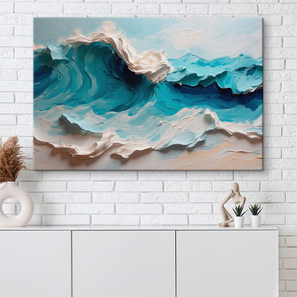 Vague turquoise qui s’enroule — intérieur 3