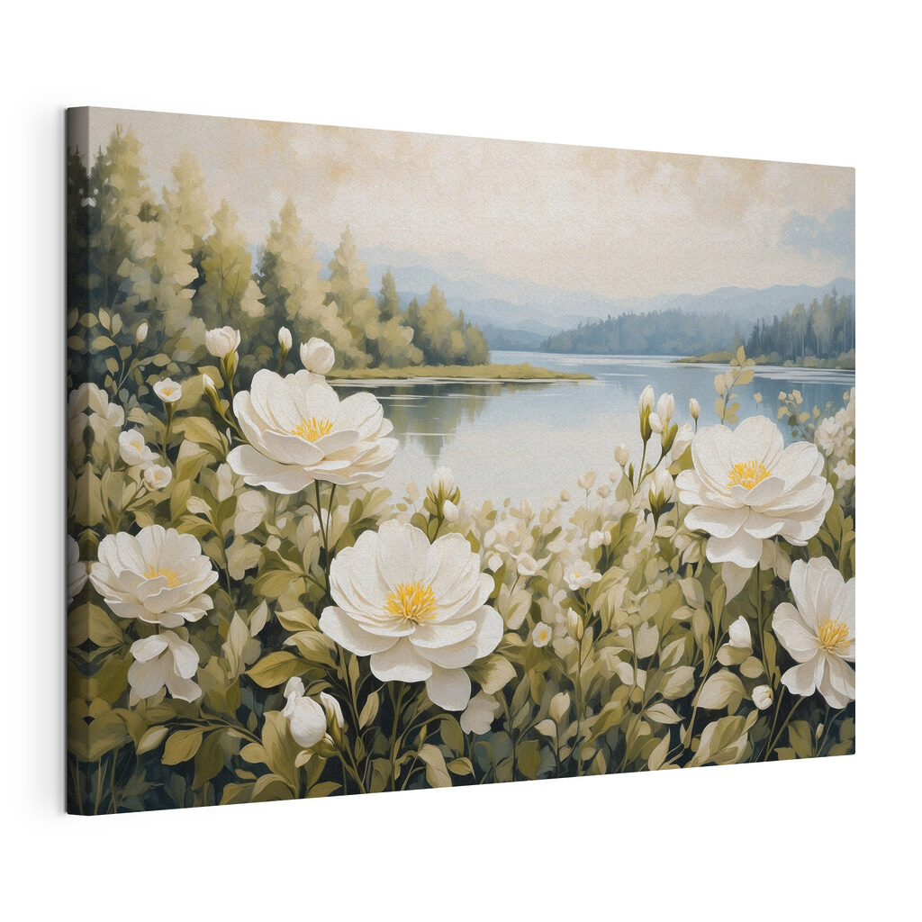 Bord de lac fleuri — vue du produit