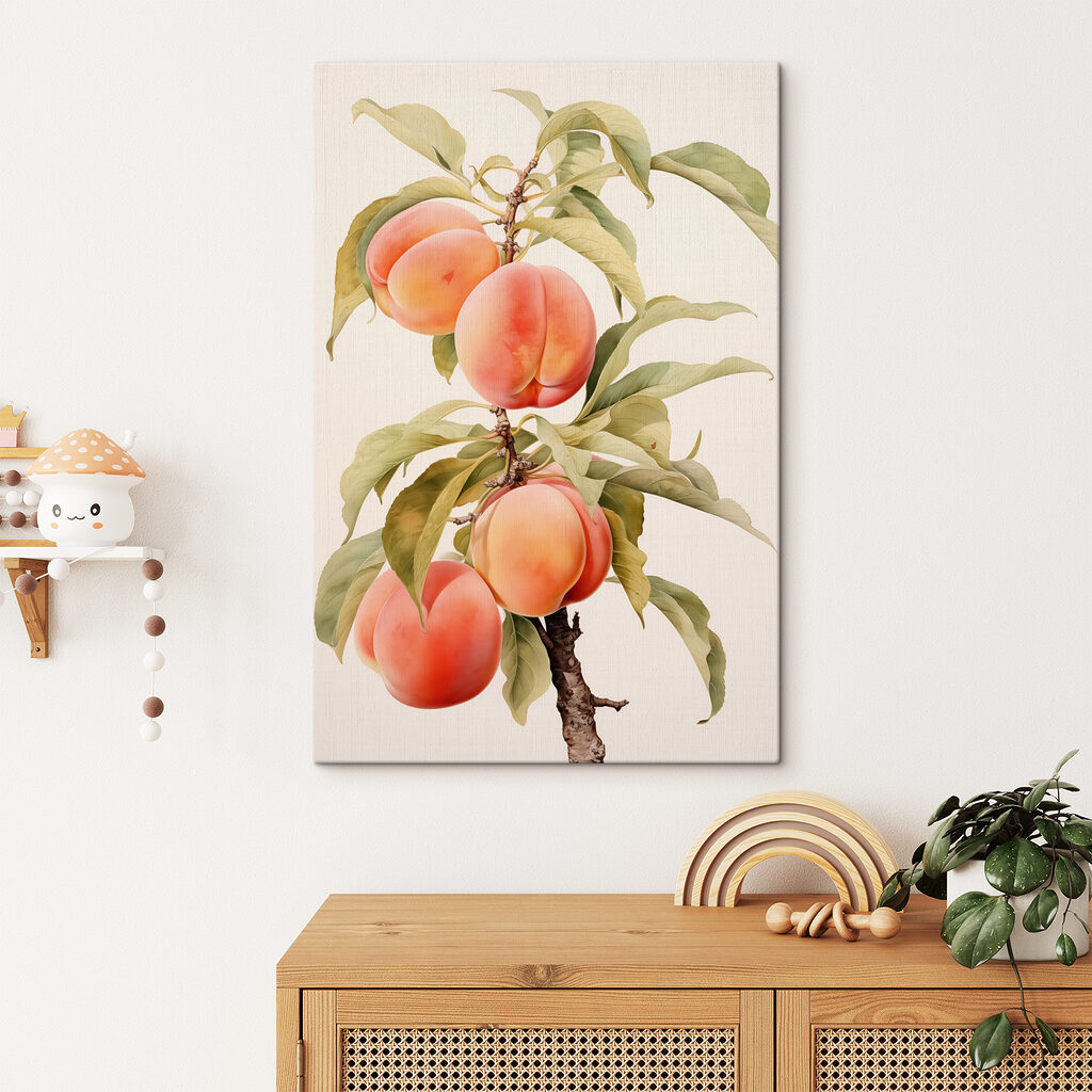 Pêches sur la branche — intérieur 1
