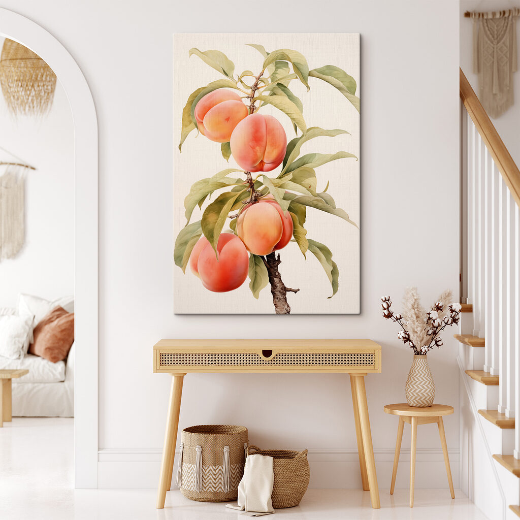 Pêches sur la branche — intérieur 2